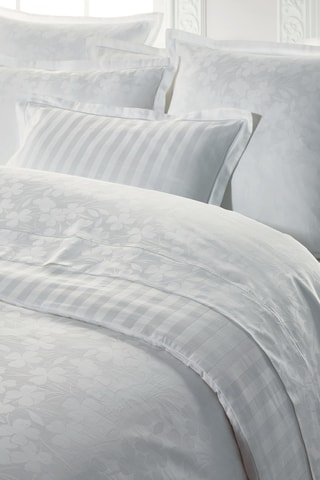 Juego de nórdico de satén de algodón 79 hilos/cm² - Blanco 