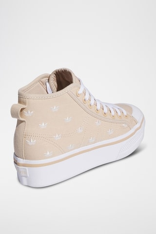 Platform Hoge Gympen Originals Nizza - Beige - Adidas