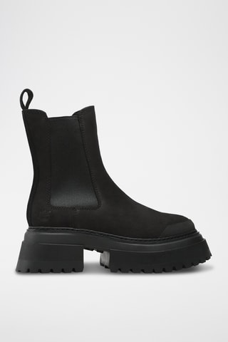 Bottines Chelsea plateformes en nubuck Sky - Noir - Timberland