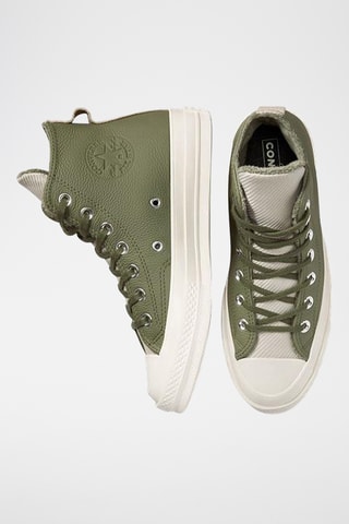 Baskets montantes en cuir Chuck 70 - Kaki