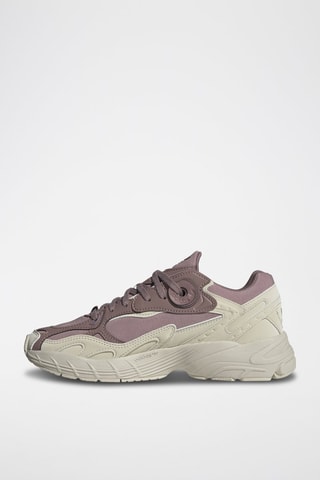 Velours Sneakers Astir W Lichtpaars en Beige