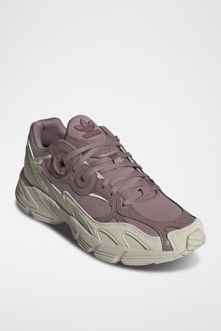 Velours Sneakers Astir W Lichtpaars en Beige