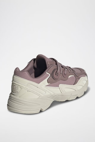 Velours Sneakers Astir W Lichtpaars en Beige