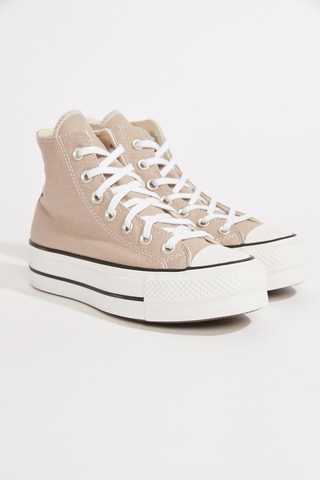 Baskets montantes plateformes - Vieux rose