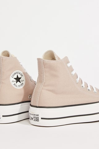 Baskets montantes plateformes - Vieux rose