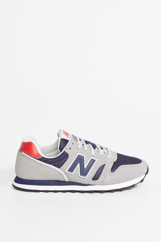 Baskets 373 en nubuck  - Gris clair