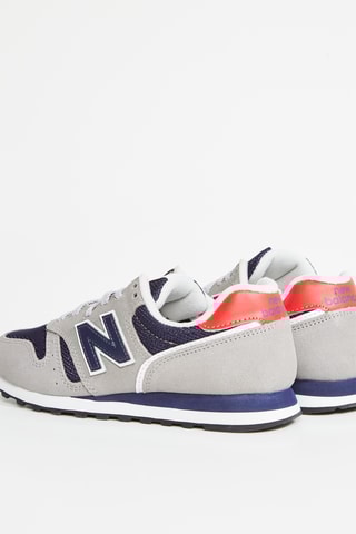 Baskets 373 en nubuck  - Gris clair