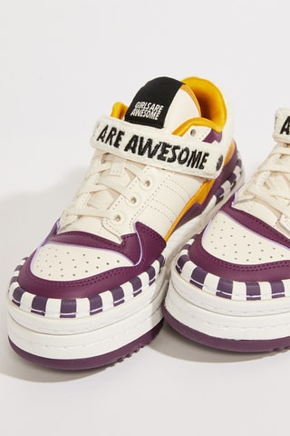 Leren Platform Sneakers - Wit