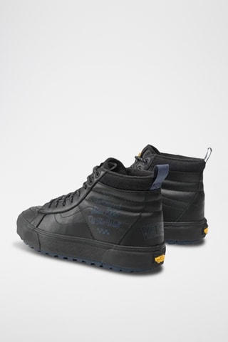 Baskets montantes en cuir - Noir