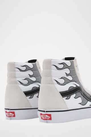 Baskets montantes en cuir SK8-Hi Beige