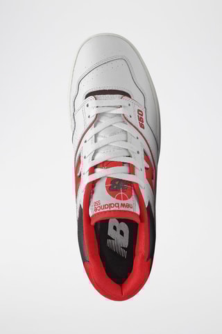 Sneakers en cuir 550 - Blanc et rouge