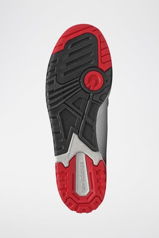 Sneakers en cuir 550 - Blanc et rouge