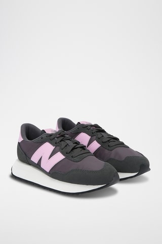 Baskets en nubuck 237 - Noir et violet - New Balance