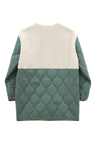 Veste réversible Borg Mix Liner - Vert olive