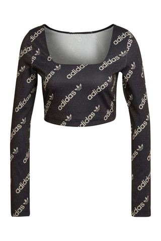 Crop top Originals Logomania - Noir - Adidas