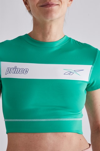Crop top Prince - Vert et blanc