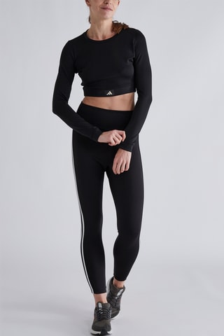 Crop top d’entraînement Sports Club - Noir