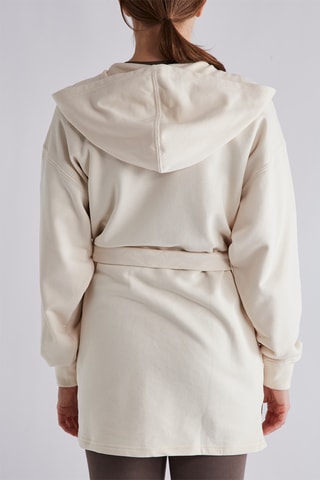 Robe sweat à capuche Originals 80's Aerobic - Ecru