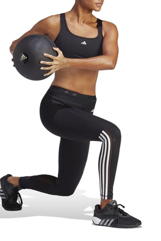 Legging d’entraînement taille haute TF Glam 7/8 - Noir