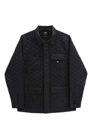 Gewatteerde Jas Drill Chore Coat Zwart