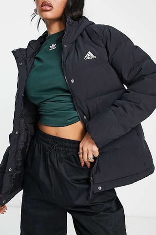 Gewatteerde Jas met Capuchon Helionic - Zwart - Adidas