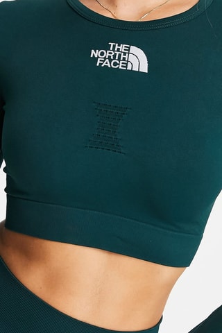 T-shirt cropped d’entraînement - Vert foncé