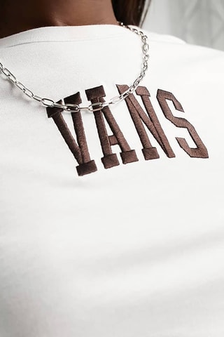 T-shirt cropped Varisty - Blanc - Vans