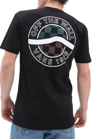 T-shirt Circle Sidestripe Noir