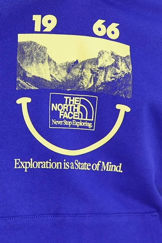 Sweat à capuche oversize 1966 Smile - Bleu nuit