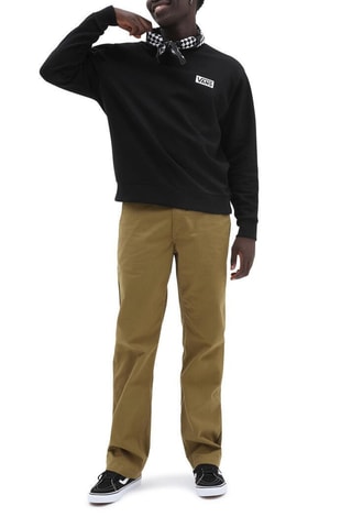 Sweater Relaxed Fit Crew - Zwart