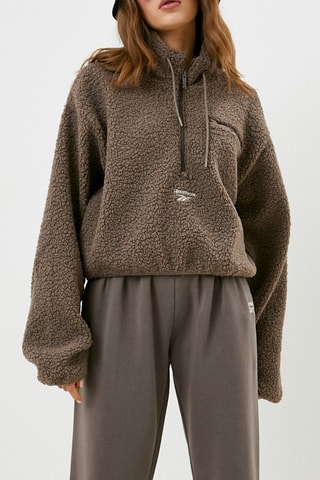 Sweat polaire - Marron - Reebok