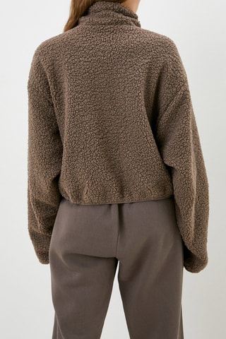 Sweat polaire - Marron - Reebok