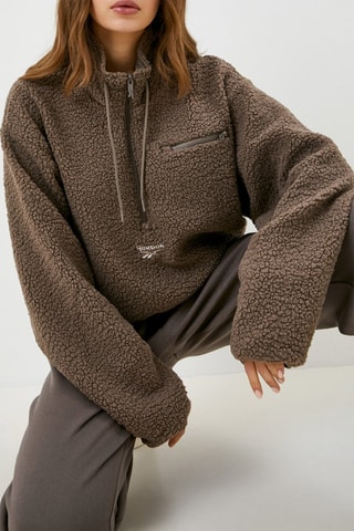 Sweat polaire - Marron - Reebok