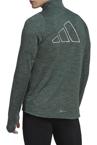 Sweat de running Icons - Vert foncé - Adidas
