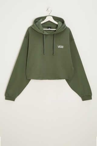 Sweat à capuche court - Kaki