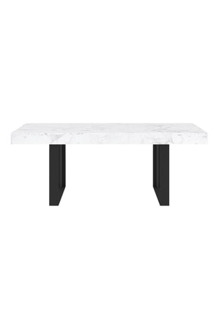 Mesa extensible Brixton - Blanco y negro