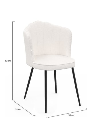 2 sillas Arielle - 55 x 82 x 51 cm