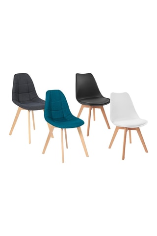 4 sillas Suedia y Gabriella - 48 x 80 x 60 cm y 50 x 88,5 x 46,5 cm