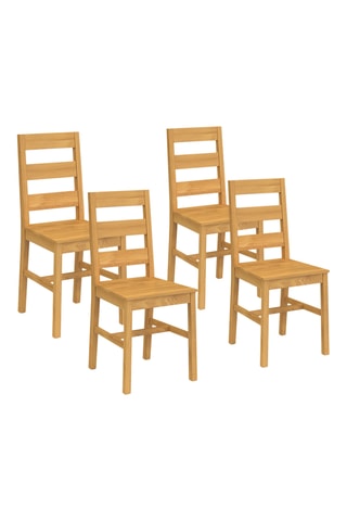 4 sillas de pino Alfie - 40 x 90 x 46 cm