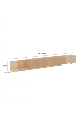 Mueble de TV extensible Movena - 215/360 x 54 x 30 cm