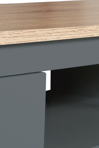 Mueble de TV Ninon madera y gris L 113 cm