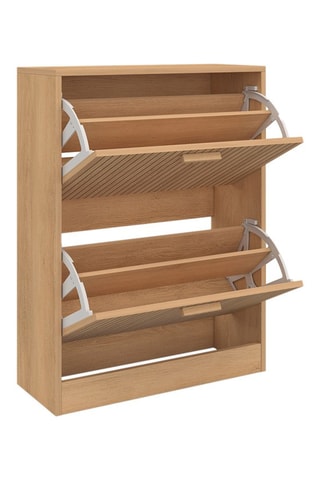 Zapatero de 2 puertas abatibles Faustine - 60 x 80 x 24 cm