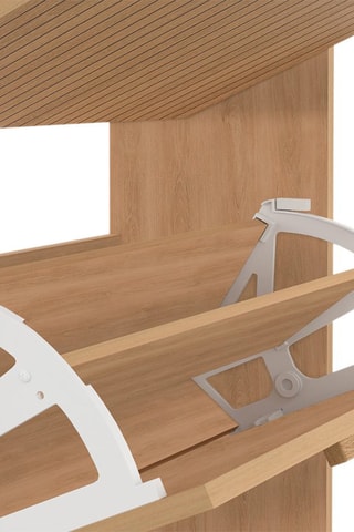 Zapatero de 2 puertas abatibles Faustine - 60 x 80 x 24 cm