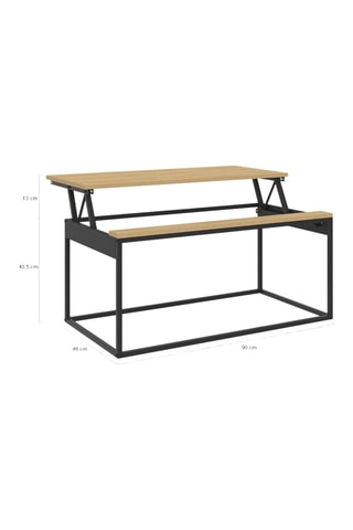 Mesa de centro Memphis - 90 x 48 x 40,5/53,5 cm