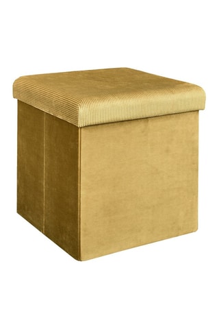 Puf con arcón - Mostaza