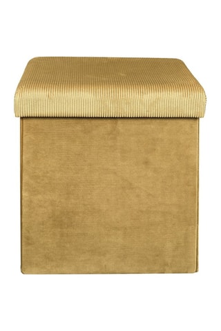 Puf con arcón - Mostaza