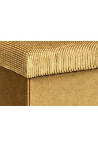 Puf con arcón - Mostaza