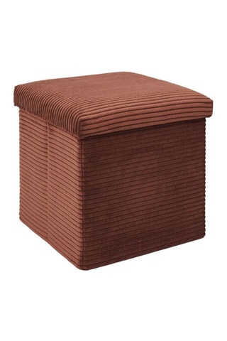 Puf plegable con arcón Scott - Terracota