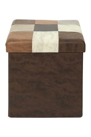 Puf con arcón - 
Marrón