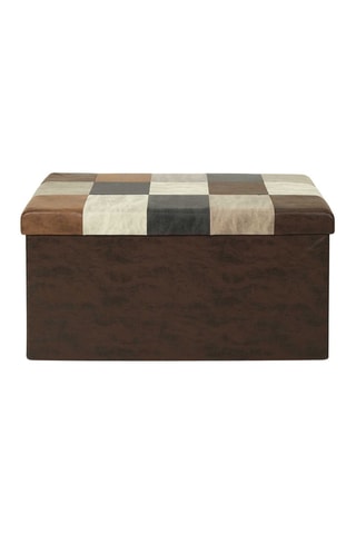 Puf con arcón - 
Marrón